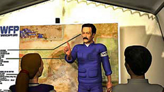 Virtual Aid Workers undertake missions to relieve hunger.